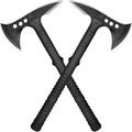 Camping Axe Survival Throwing Hatchet with Sheath Tactical Tomahawk with Spike Nylon Fiber Handle for Outdoor Survival Hiking Camping (2Pack