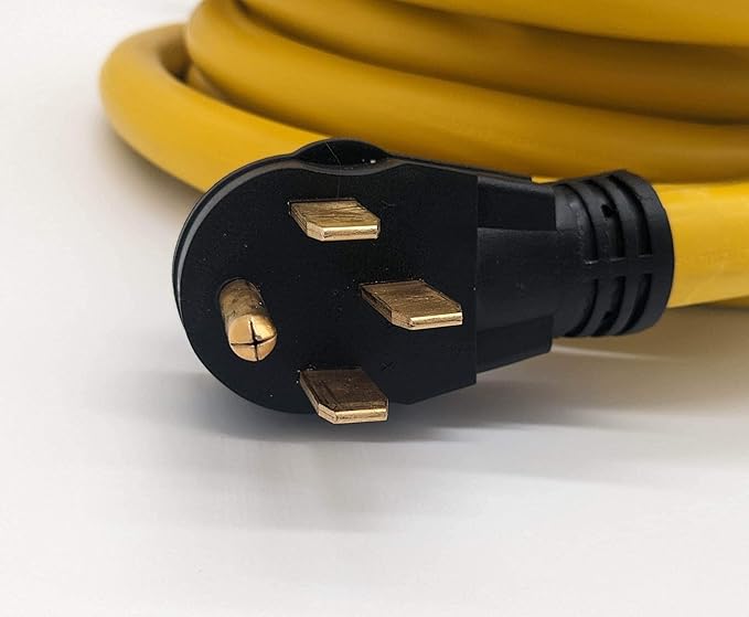 Connecticut Electric 50 Foot Generator Power Extension Cord 50 Amp 4 Prong NEMA 14-50P to SS2-50R (CS6364)