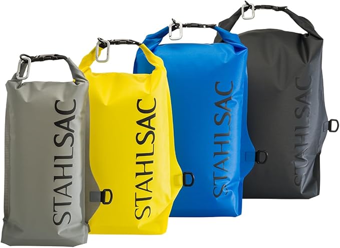 Stahlsac Abyss Drylite Dry Bag 25L in Dark Grey | Durable Waterproof Bag | Lightweight Dry Bag Backpack for Boating Hiking Kayaking &amp Rafting | Tested for Enhanced Durability | Removable Straps