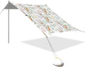 xigua Easter Bunny Beach Tent Sun Shelter with Carrying Bag - Silver Coated Oxford Fabric Beach Canopy for Beach Camping Fishing - Includes Windproof Ropes Sandbags &amp Stakes