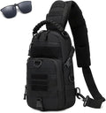 Men Tactical Waterproof Crossbody BagLarge Capacity Camo Outdoor Chest PackMultiple Pockets Fashion Sling Shoulder Pack