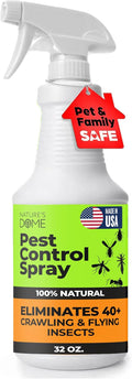 Nature’s Dome Pest Control Spray 32 Oz | 100% Natural Ant Killer &amp Bug Spray for Indoor &amp Outdoor Use | Eco-Friendly Bug Spray for Flea Ticks Ant &amp Mosquitos | Safe for Pets and Kids