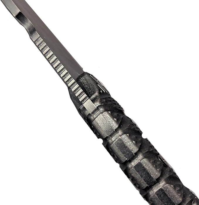 NLX 11 Black Stonewash Tanto Drop Point Style Machete and Outdoor Tools with Glass Breaker Full Tang Stainless Steel Fixed Blade with ABS Sheath. Durable Gear for Camping Hiking Bushcraft EDC Use