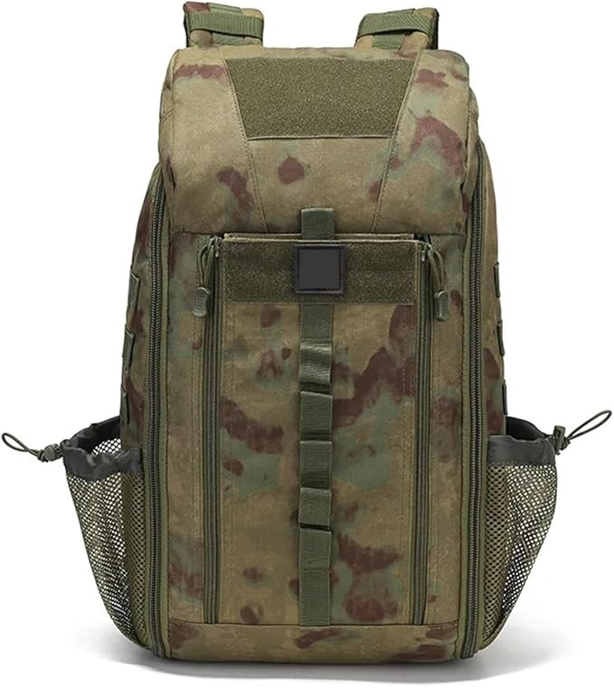 Compatible For Tactical Outdoor Medical Backpack Large Capacity Camping Mountaineering Emergency Bag(Ruins Green)