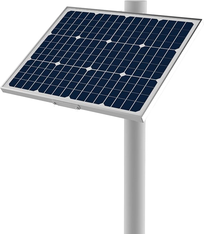 Adjustable Slar Panel Pole Mounting Bracket Rack Kit for 50W Solar Panel - Fit Pole Dia 2.35 - 4.0 Inch / 60mm - 100mm