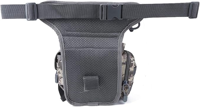 Weatherproof Reporter Pouch Leg Bag | 900D Oxford Cloth Drop Leg Bag for Photography/Travel/Outdoor | Tear &amp Sturdy with Quick Access Pockets (ACU (spot) One Size)