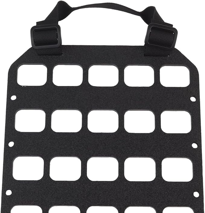 Portable MOLLE Panel Organizer Rigid Insert Backpackwith QLS Adapter Base(3 Types) for Tactical IFAK Pouch Gun Holster Holder Mount (8x12.5)