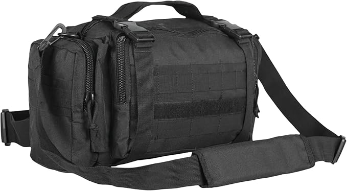 FOX OUTDOOR PRODUCTS Jumbo Modular Deployment Bag | Tactical Shoulder Bag Waist Pack &amp Go-Bag w/ Organizer Pockets &amp Webbing