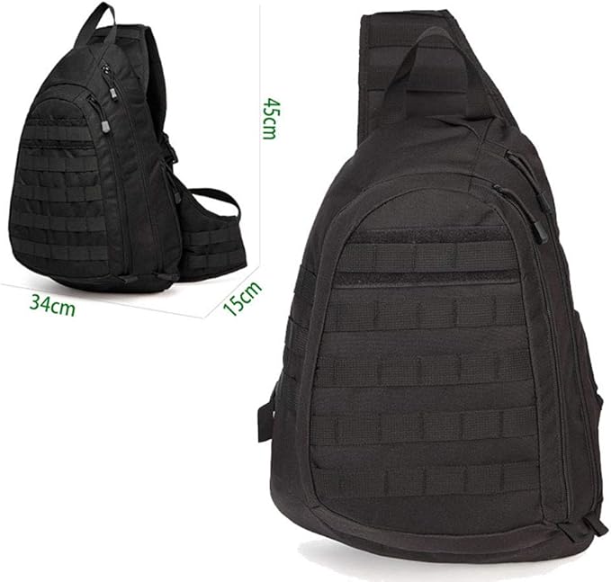 Sunnystacticalgear Outdoor Sports Hiking Sling Bag Shoulder Pack Camouflage Tactical Molle 20L Chest Bag - ACU