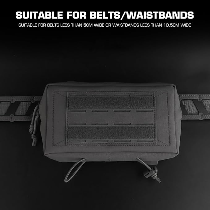 Tactical MOLLE GP Utility PouchMultifunctional Nylon Bag Multi-Color EDC Organizer Trauma Kit Bag for Duty Belt and Vest(9x2x5)