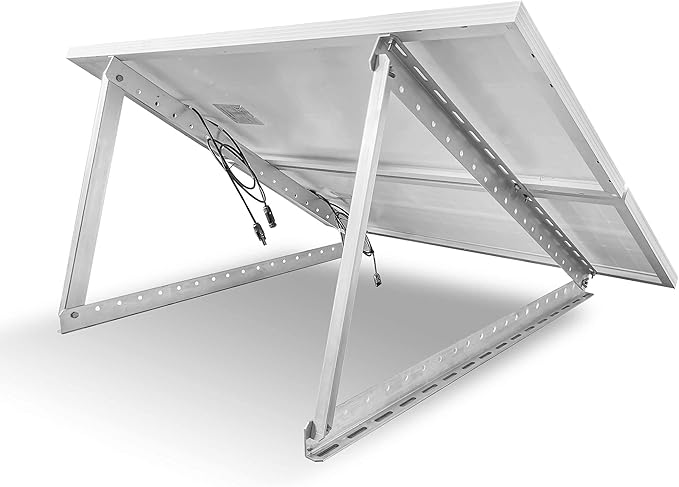 Newpowa Adjustable Solar Panel Tilt Mount Brackets Folding Tilt Legs Compatible with 100 180 200 220 360Watt Panels for RV Roof Off-Grid (40inch Width)