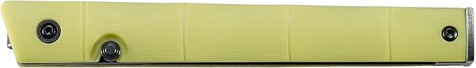 CRKT CEO Everyday Carry EDC Pocket Folding Knife with Liner Lock: Stainless Steel Plain Edge Blade Glass-Reinforced Nylon Handle Pocket Clip 7096YGK