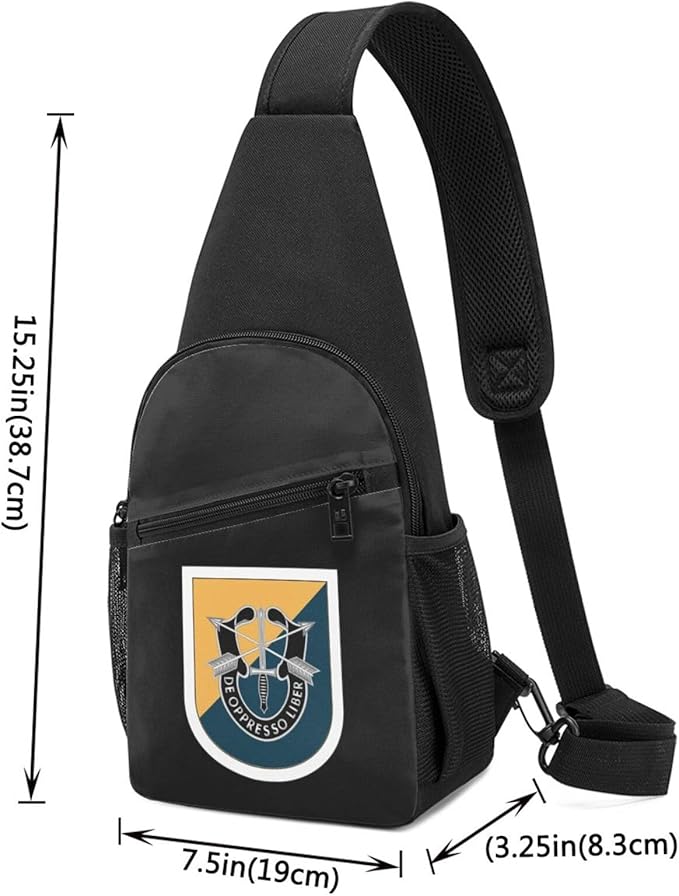 US Army 8th Special Forces Group Chest Pack Leisure Shoulder Crossbody Chest Bag