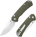 Kizer T1 BD EDC Pocket Knife 3.2 Nitro-V Steel Drop Point Folding Knives with Micarta Handle Thumb Stud Opener Button Liner Lock for Camping Hiking Fishing V3490.2BA1