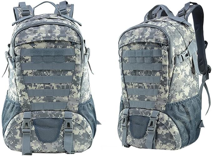 Military Tactical Backpack for Men Hiking Day Pack Molle Military Rucksack Waterproof EDC Bag (ACU)