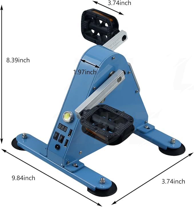 Portable Foot Pedal Generator 50W/100W Hand Crank Generators with USB Interface/DC1-35V Output Fitness Bicycle Generator Charger