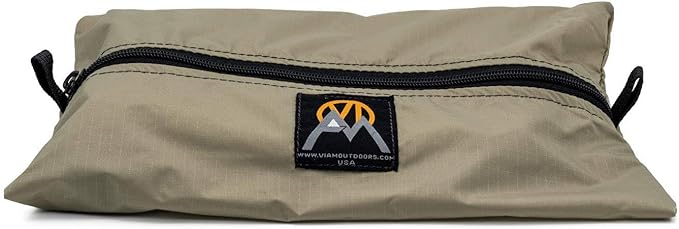VIAM Outdoors Timberline Desert Tan Tarp: Waterproof Camping Tarp for Hunting Glassing Hammock Rain Fly Ultralight Backpacking Gear Sun Shelter &amp Heavy Duty Outdoor Protection