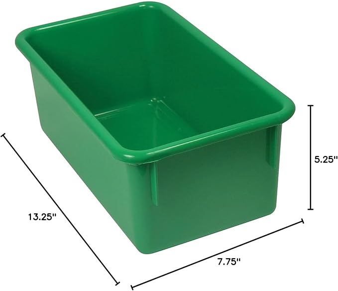 Romanoff ROM12105-3 Stowaway Plastic Tray (No Lid) Green Pack of 3