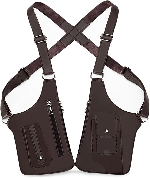 FANDARE Anti-Theft Underarm Chest Bag Double Shoulder Armpit Holster Tactical Sling Ba