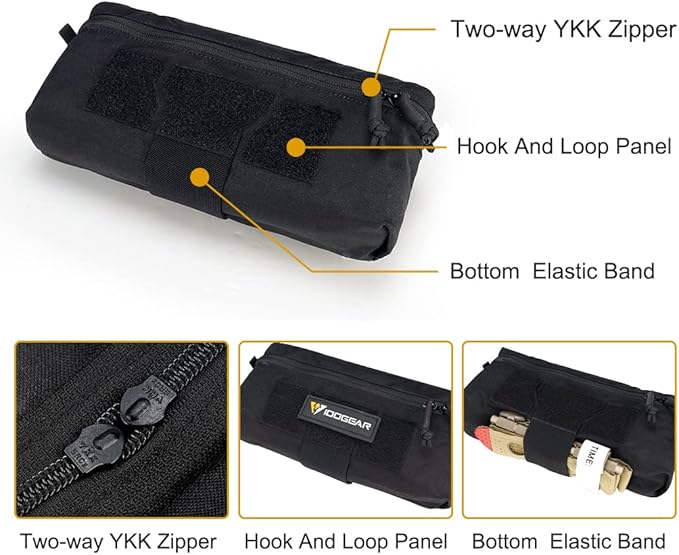 IDOGEAR Tactical Drop Pouch with Hook and Loop for JPC CPC AVS Vest Utility Tool Pouch Fanny Pack