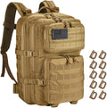 45L Tactical Backpack for Men Women Military Assault Pack with MOLLE Large 3 Day Bug Out Bag for Hiking Camping