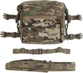 Tactical Expansion Pack Chest BagLarge Capacity MOLLE Admin Pouch Utility Chest Pouch for Placard Split Chest Rig