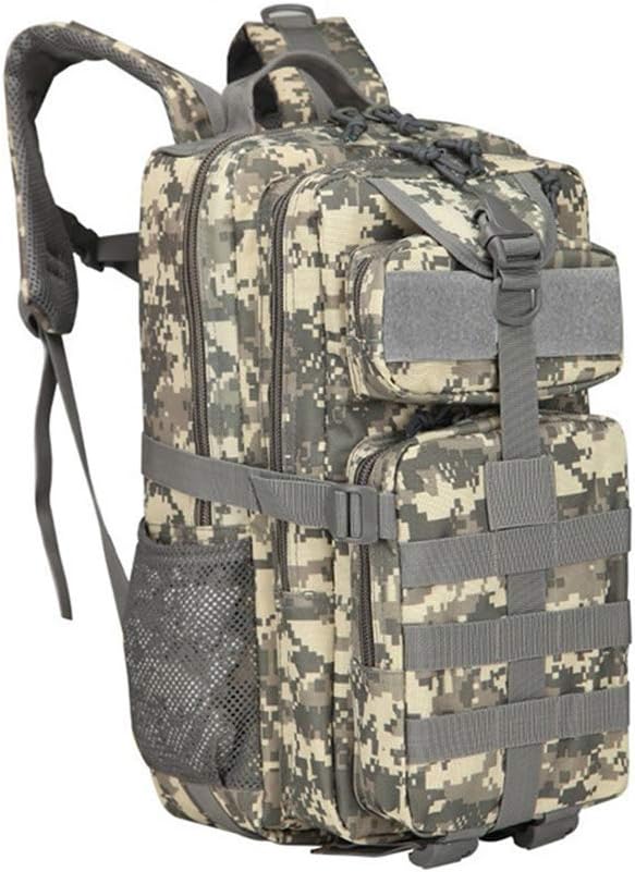 Outdoor Sports Pack Hiking Bag Tactical Rucksack Camo Knapsack Combat Camouflage Tactical Molle Backpack - ACU