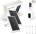 Solar Panel Charger for Ring Camera 5W Solar Panel Compatible with Ring Stick Up Cam Spotlight Cam BatterySpotlight Cam PlusSpotlight Cam Pro Outdoor Camera with 13FT USB-C Cable2 Pack