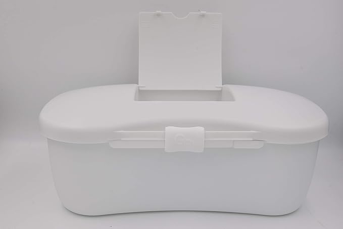Joyboxx + Playtray Limited Edition - The #1 Toy Box for Adults - Hygienic Clean and Lock Storage System Made in The USA Non-Toxic Recyclable (White and White)