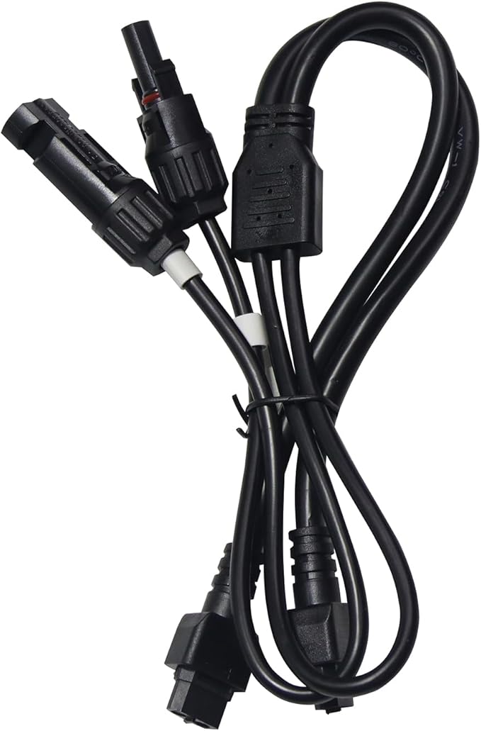 pecron 2*XT60-F to M-C-4 Solar Charging Cable for E3600LFP