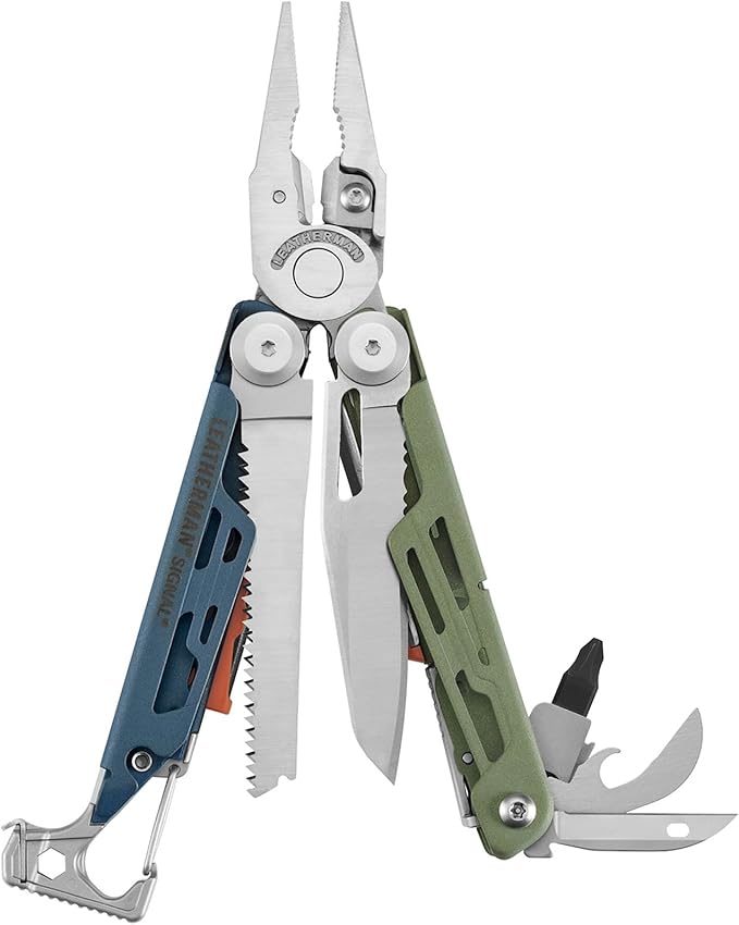 LEATHERMAN Signal 19-in-1 Multi-tool for Outdoors Camping Hiking Fishing Survival Durable &amp Lightweight EDC Made in the USA Tundrascape
