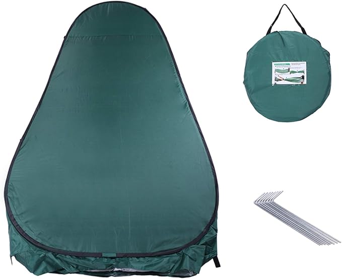 Portable Outdoor Pop-up Toilet Dressing Fitting Room Privacy Shelter Tent Army Green