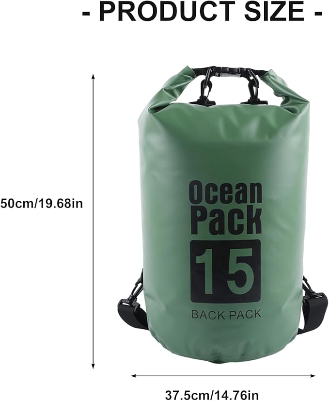 Adventure Dry Bag With Rope Closure Design Practical PVC Meshes Storage Outdoor Shoulder Bags For Sports Equipment Practical Dry With PVC Mesh Fabric