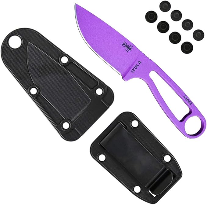 ESEE Izula Fixed Blade Knife w/Molded Polymer Sheath and Clip Plate