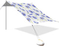 Beach Canopy with Windproof Ropes &amp Sandbags Beach Tent Sun Shade Sun Shelter for Camping Trips Fishing Backyard Fun or Picnics Daisies