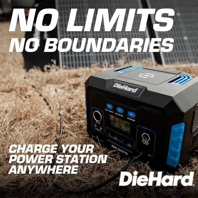 DieHard Solar Panel 120-Watt Foldable Flexible Lightweight Portable - Designed for use with DieHard Portable Power Stations