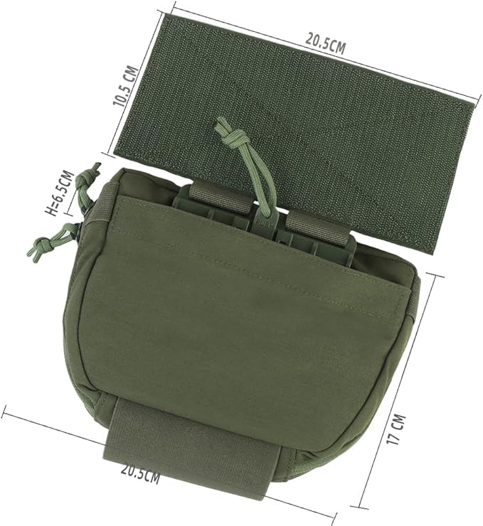 Tactical Vest Sub Abdominal Pouch Dump Drop Pouch Hunting Vest Fanny Pack Quick Release Airsoft Vest Expansion Gear