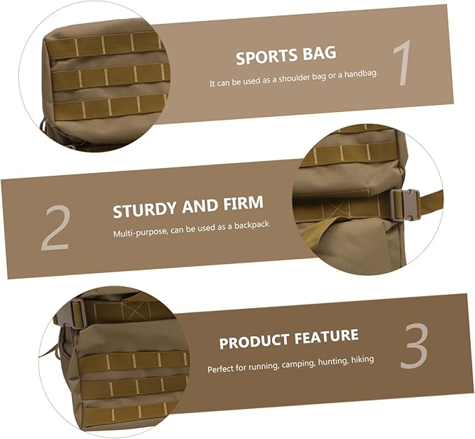KOMBIUDA Expandable Travel Backpack Multi-functional Shoulder Handbag Hiking Backpack Suitcase Large Capacity Outdoor Game Bag