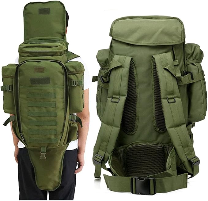 Outdoor Sports Pack Hiking Bag Tactical Rucksack Camo Knapsack Combat Camouflage Tactical Molle Hiking Backpack - Tan