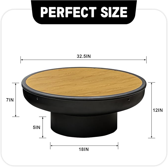 Panovue 32in Fire Pit Table with LidHeavy Duty and Deep Fire BowlOutdoor Wood Burning BBQ Grill Firepit Bowl with Cover Lid Fire Pit for Outside Table for Backyard Bonfire Patio Picnic