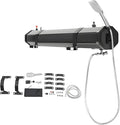 Portable Camp Shower Roof Mount Camping Shower Portable Road Camping Shower Self-Pressurized Water Tank PVC Material 1.5m 4.9ft Water Pipe for Camping Off-Road 4.76加仑/18升