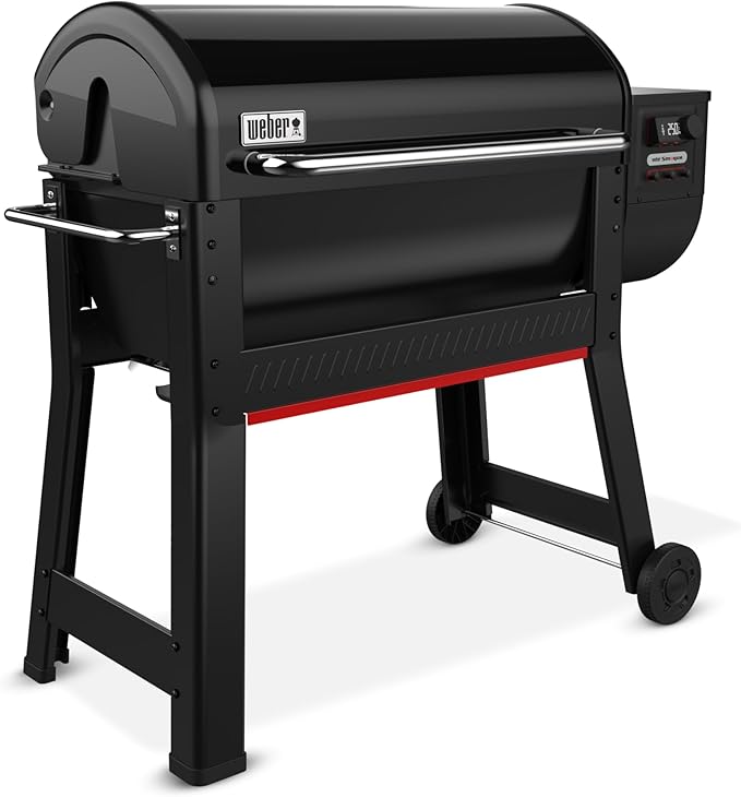 Weber Smoque™ XL 34‑Inch Pellet Smoker Black – Outdoor BBQ Pellet Grill with SmokeBoost™ SmoqueVent™ Airflow System &amp Rapid React™ PID Temperature Control