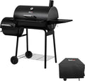 Royal Gourmet CC1830SC Charcoal Grill Offset Smoker with Cover 823 Square Inches Black Perfect for Backyard Cooking Outdoor Camping