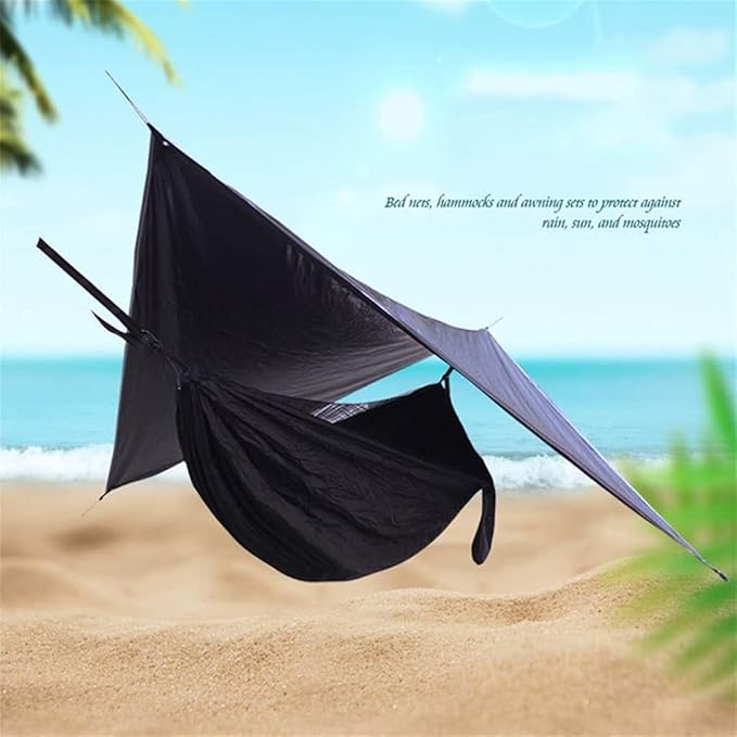 Portable Hammock Camping Hammock with Straps Made of Portable Lightweight Cloth Parachute Perfect for Outdoor/Indoor Patio Backyard for Backpacking Beach