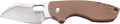 CRKT Pilar Copper EDC Folding Pocket Knife: Compact Everyday Carry Satin Blade with Finger Choil Thumb Slot Open Frame Lock Stainless Handle Reversible Pocket Clip 5311CU