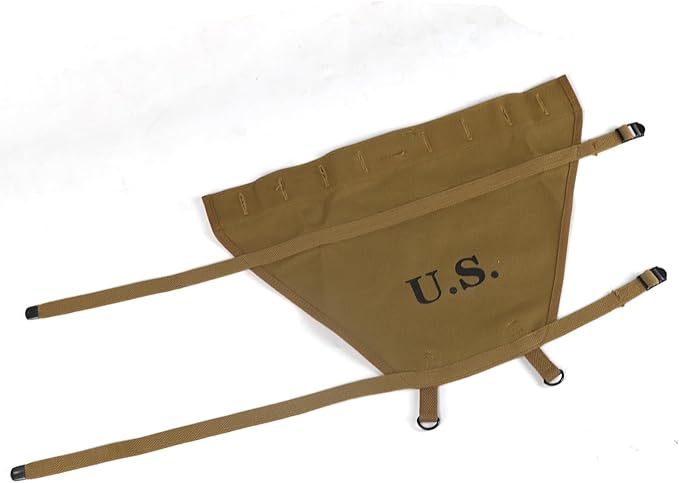 ANQIAO WW2 US M1928 Haversack Canvas with Tail Bag Backpack WWII Reproduction