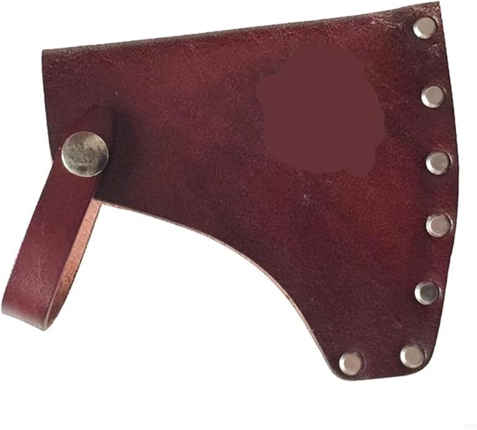 Outdoor Camping Axes Head Sheaths Protectors Bag PU Leather Axes Head Cover Portable Axes Head Sheath Protectors for Outdoor Camping Blade Protection