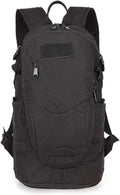 Outdoor Sports Pack Hiking Bag Tactical Rucksack Camo Knapsack Combat Camouflage Tactical Molle 20L Backpack - Black