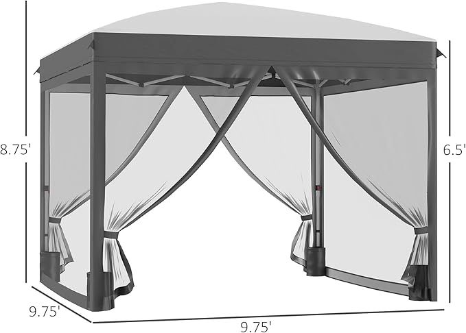 10x10 Pop-Up Gazebo with Sidewalls