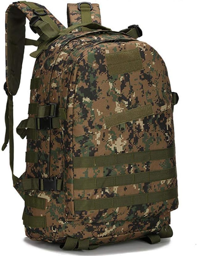 Outdoor Sports Pack Hiking Bag Tactical Rucksack Camo Knapsack Combat Camouflage Tactical 30L Molle 3D Backpack - DW